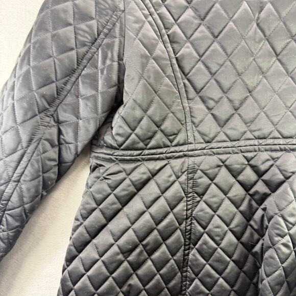 Jones New York Women’s Black Quilted Winter Jacket Size M - Picture 8 of 11